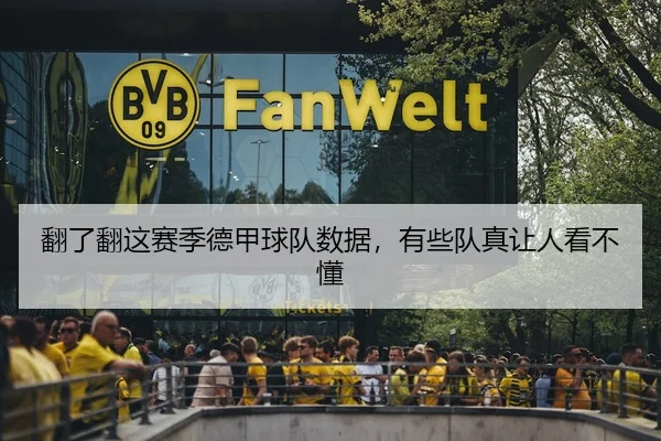 翻了翻这赛季德甲球队数据，有些队真让人看不懂